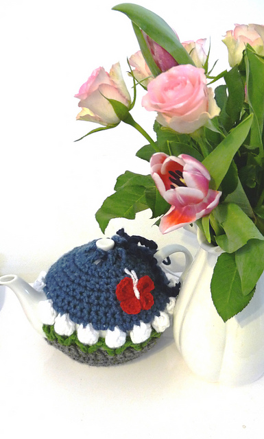 ENGLISH ROSE Flower Coffee Tea Cosy Teapot Cover
