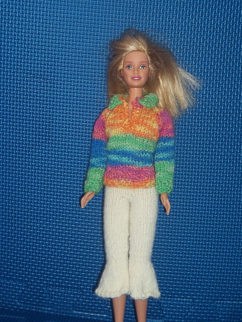 #0269 Cherry and Lilac Capri Pants and Top