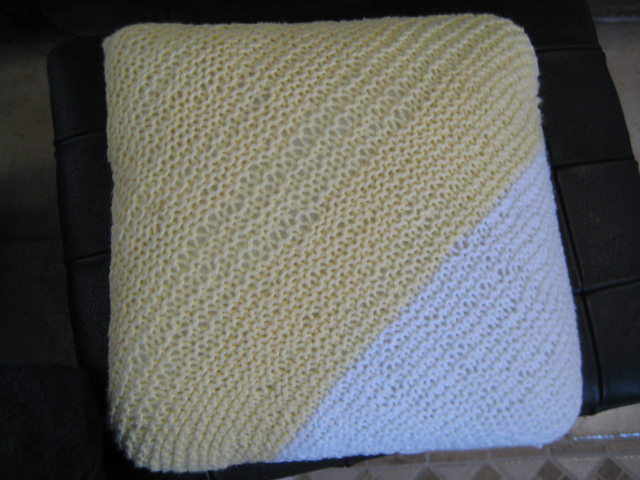Bias-Knit Pillow