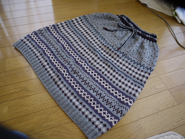 D. Stranded Skirt 編み込み模様のスカート