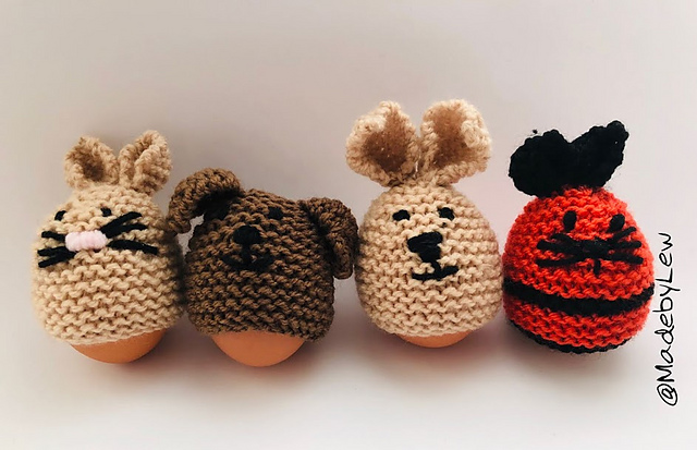 Creme Egg Cosy Rabbit, Cat, Dog & Mouse