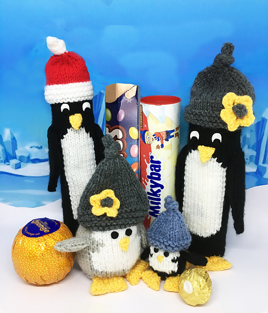 Penguin Christmas chocolate holders