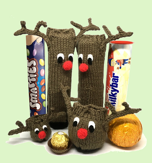 Reindeer chocolate gift bags