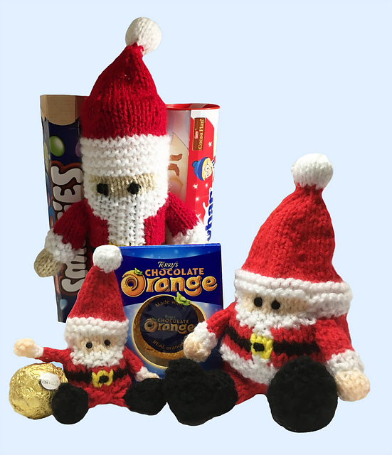 Santa chocolate gift bags