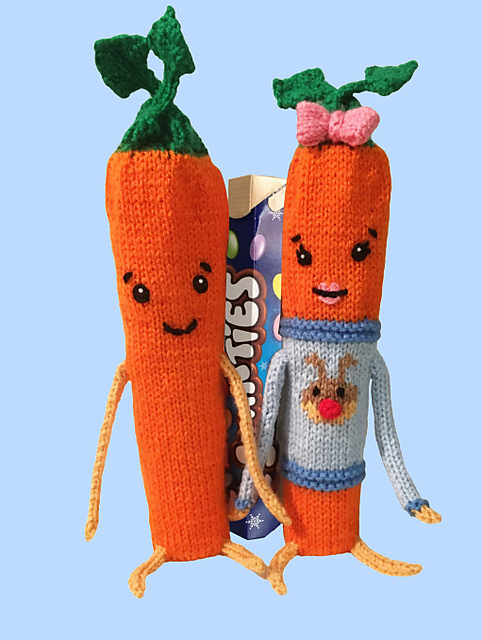 Kevin & Katy carrot, Smartie tube holder / toy