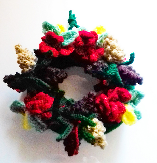 Christmas woodland wreath
