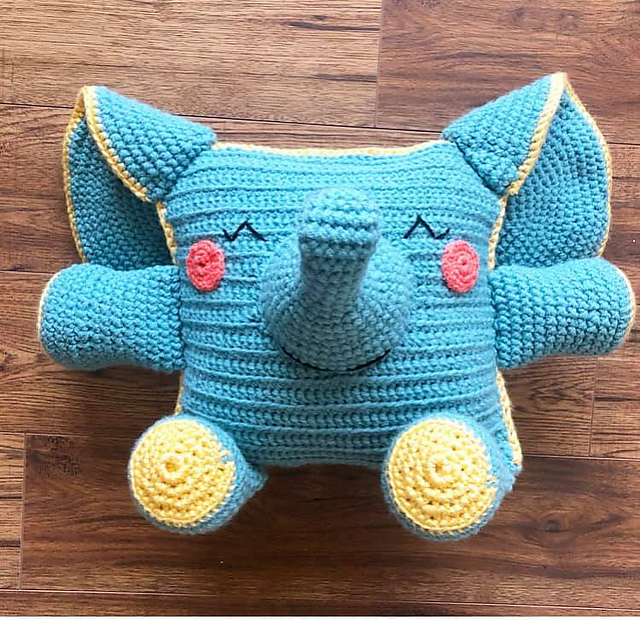 Steve the Elephant Cushion