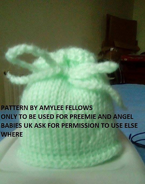 Tunisian preemie hats