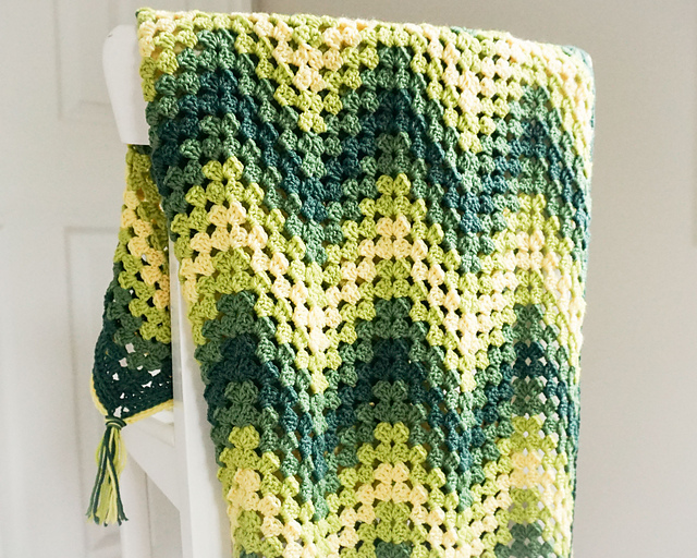 For my Ombres! Crochet Baby Blanket Granny Ripple