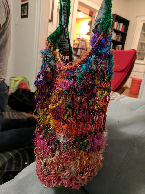 Recycled Silk Shopping Bag