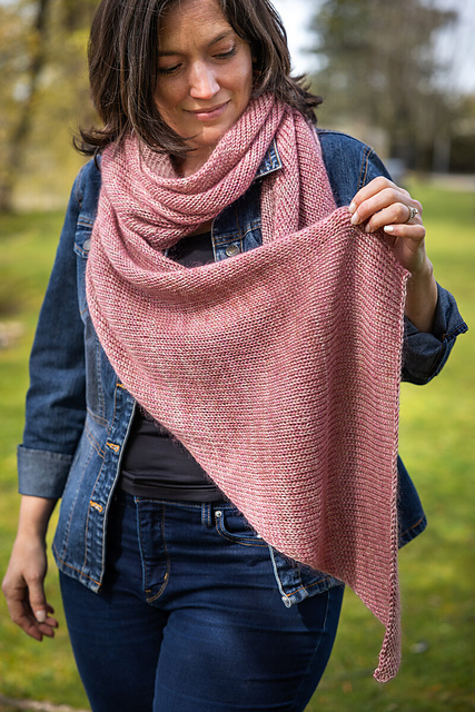 Waterfalls Bias Shawl