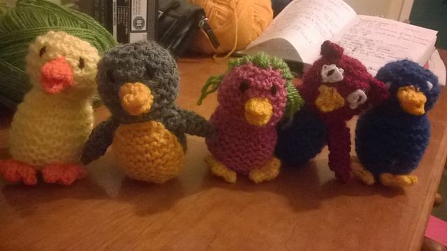 Knitted Birds