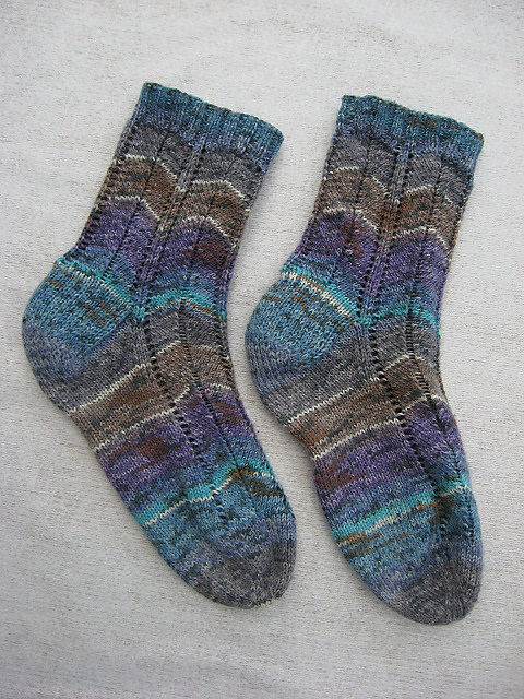 Italien - Multicolor-Socken mit Musterstreifen