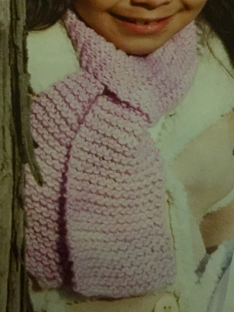 Garter Stitch Skinny Scarf