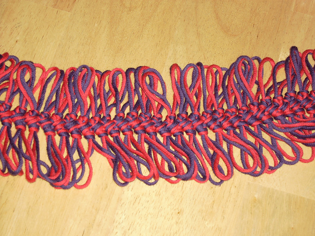 Hairpin Lace Skinny Scarf