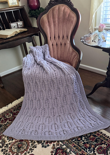 Wisteria Cabled Throw