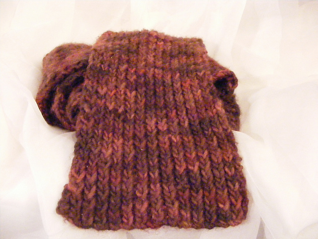 Scarf in Rib Pattern