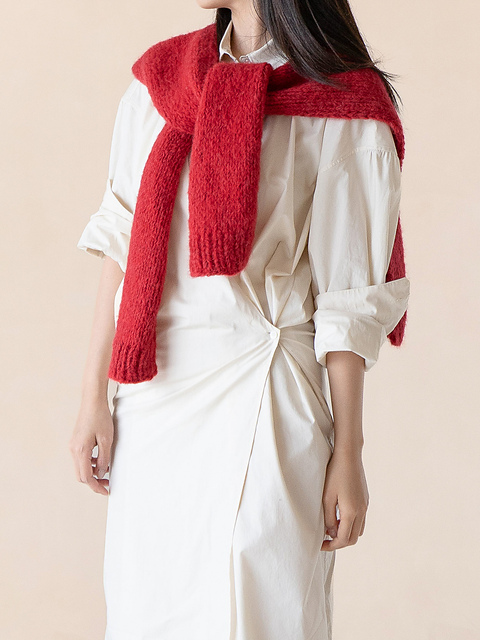 Wool-Al-Co Fake Cardigan