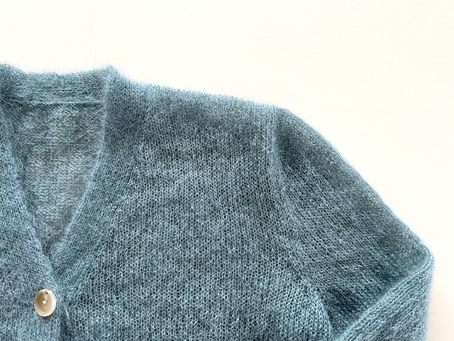 Mulberry Silk Mohair Fog Cardigan