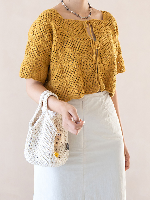 Vegetable Crochet Motif Cardigan