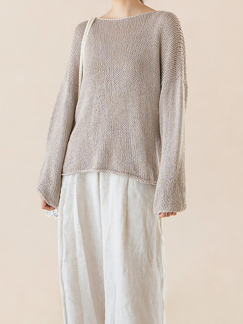 Linendale Top-Down Gmool Sweater