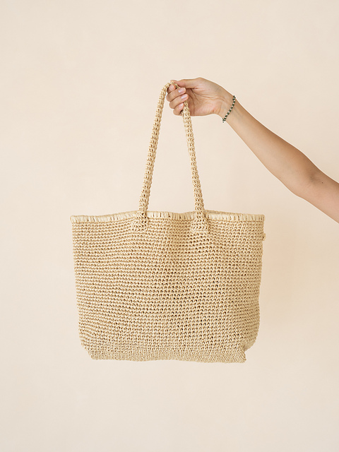 Cupro Raffia Big Bag