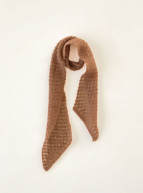 Phil Mohair Soie Lurex Eyelet Muffler