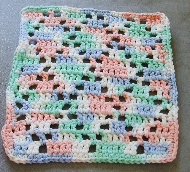 White Diamonds Dishcloth
