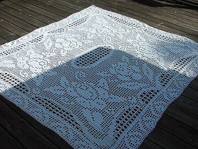 Rose Afghan