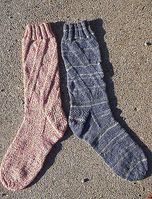 Shadow Spiral Socks