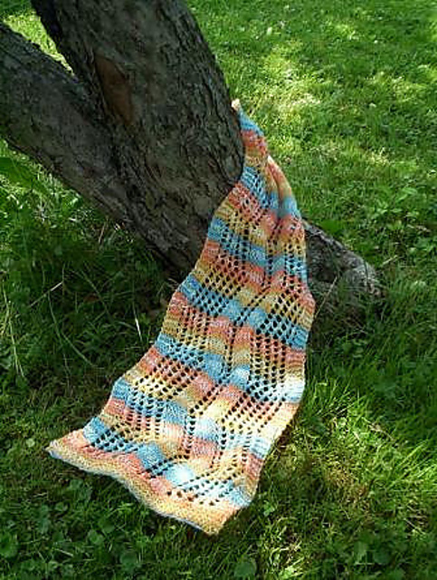 Dazed and Confused ZigZag Lace Scarf