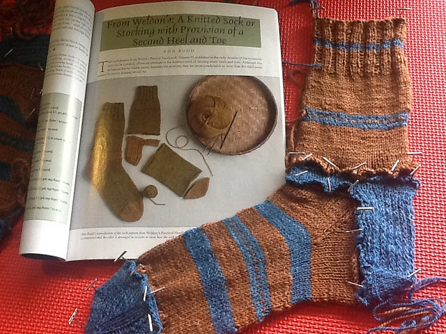 Stocking with Provision of a Second Heel and Toe