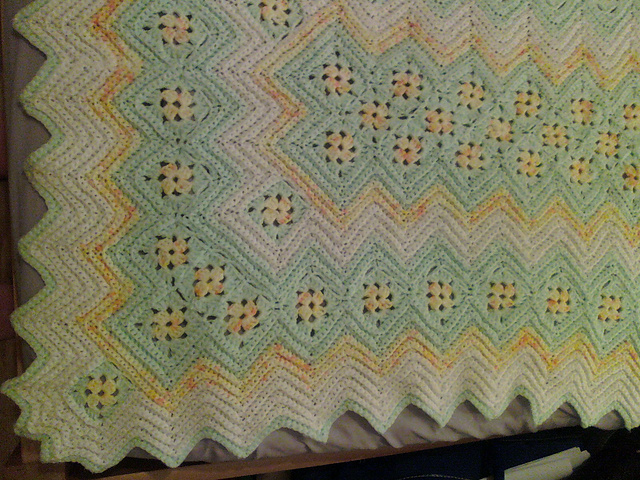 Granny Ripple Baby Afghan
