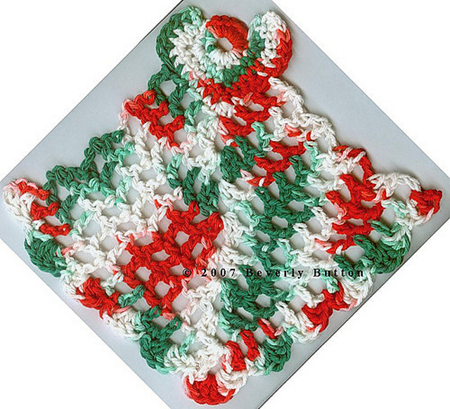 Christmas Angel Dishcloth