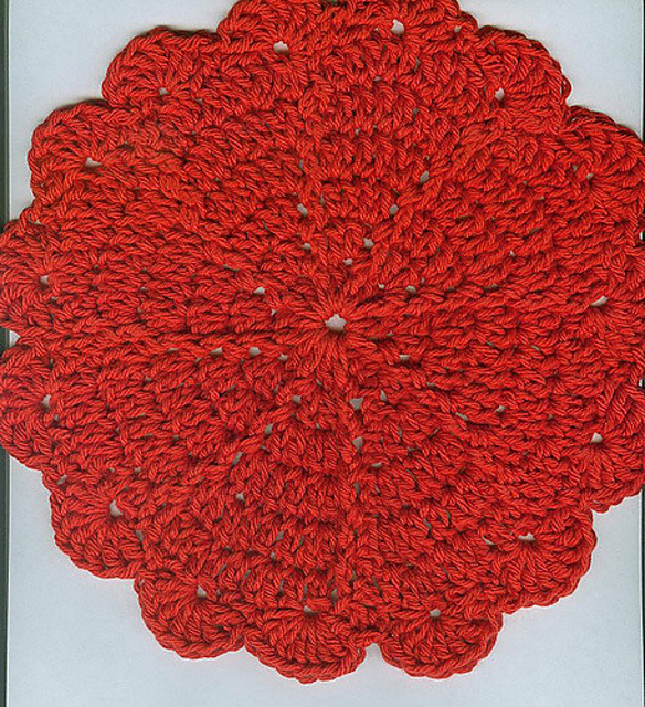 Fire Blossom Dishcloth