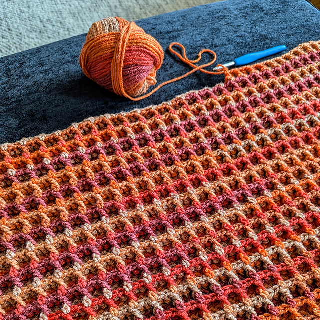 Waffle Stitch Blanket