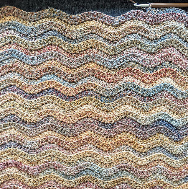 Ravelry: Painted Canyon Ripple Blanket pattern by Tiffany Griffin
