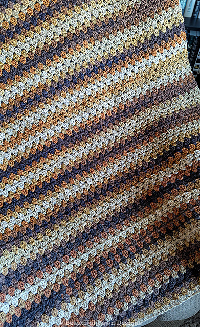 Vintage Granny Stripe Blanket
