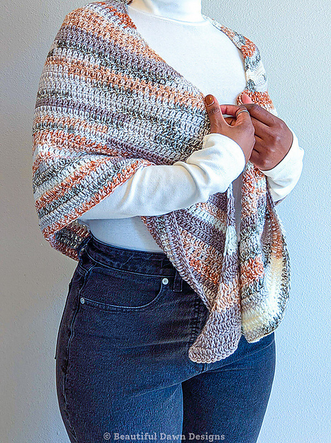 Double Crochet Triangle Shawl