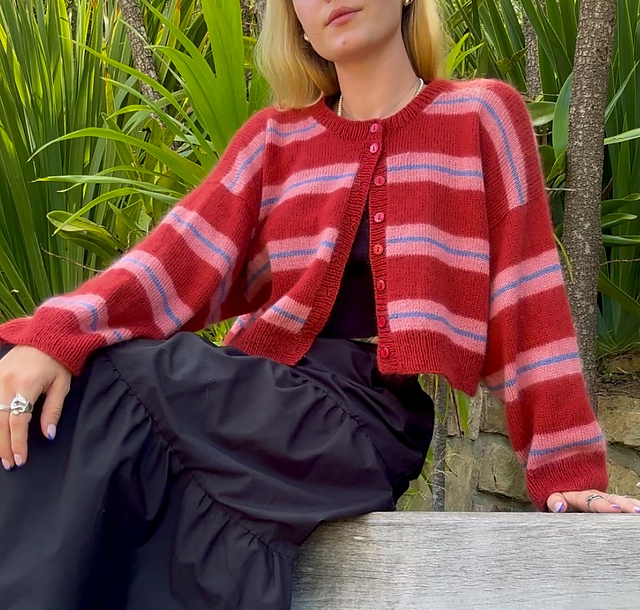 Just My Stripe Cardigan