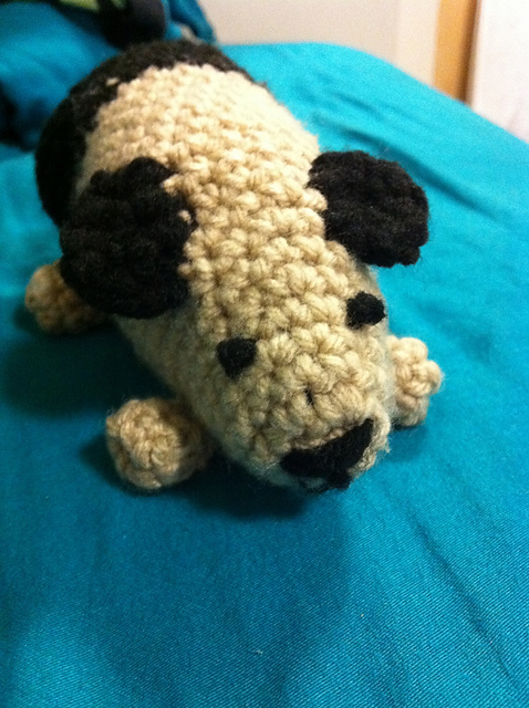 crocheted guinea pig