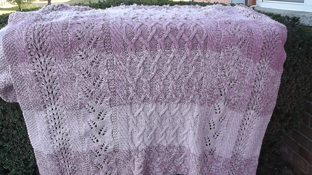 Cables 'n Lace Afghan