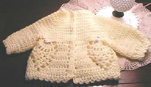 Emily pineapple baby sweater