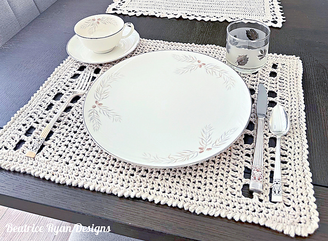 Simple Crochet Placemat