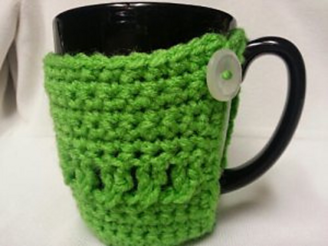 Twisted Stitches Coffee Cozy