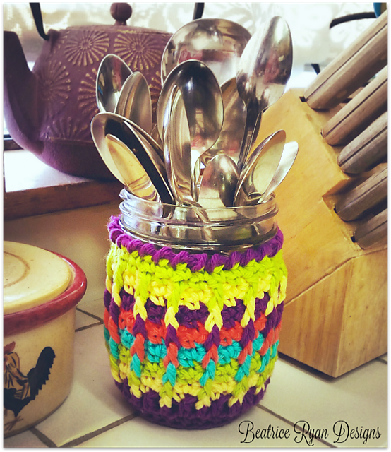 Rainbow Ridges Jar Cozy