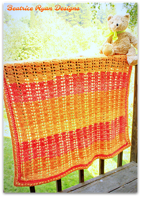 Sweet Sunset Baby Blanket