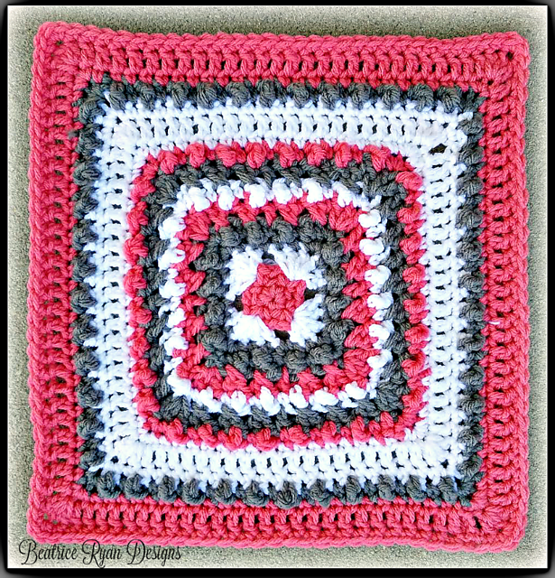 Coral and Stone Square