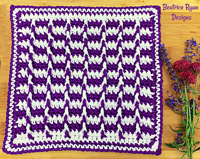 Optical Illusion Dishcloth