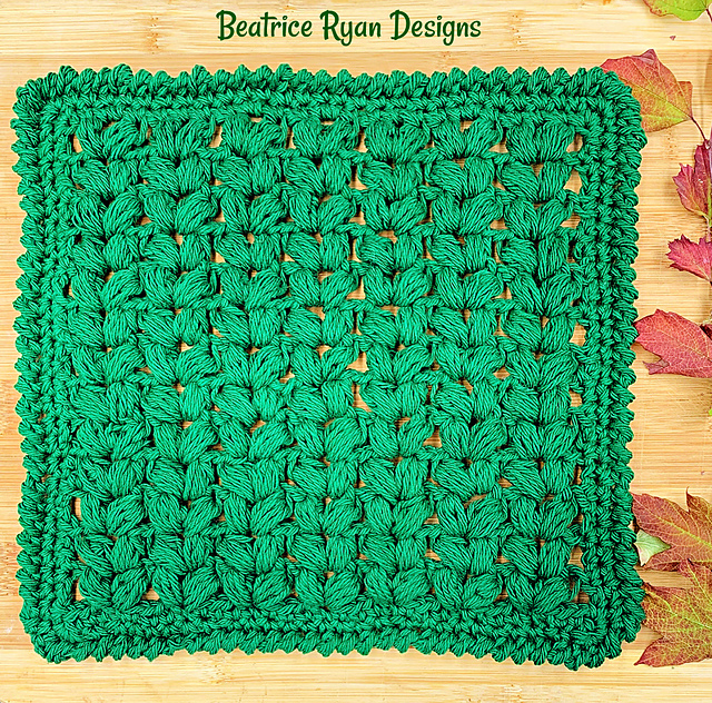 Easy V-Puff Dishcloth